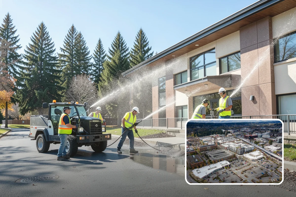 School District Grounds Maintenance in Redmond, King County, WA - Background-screened crews cleared for occupied campuses