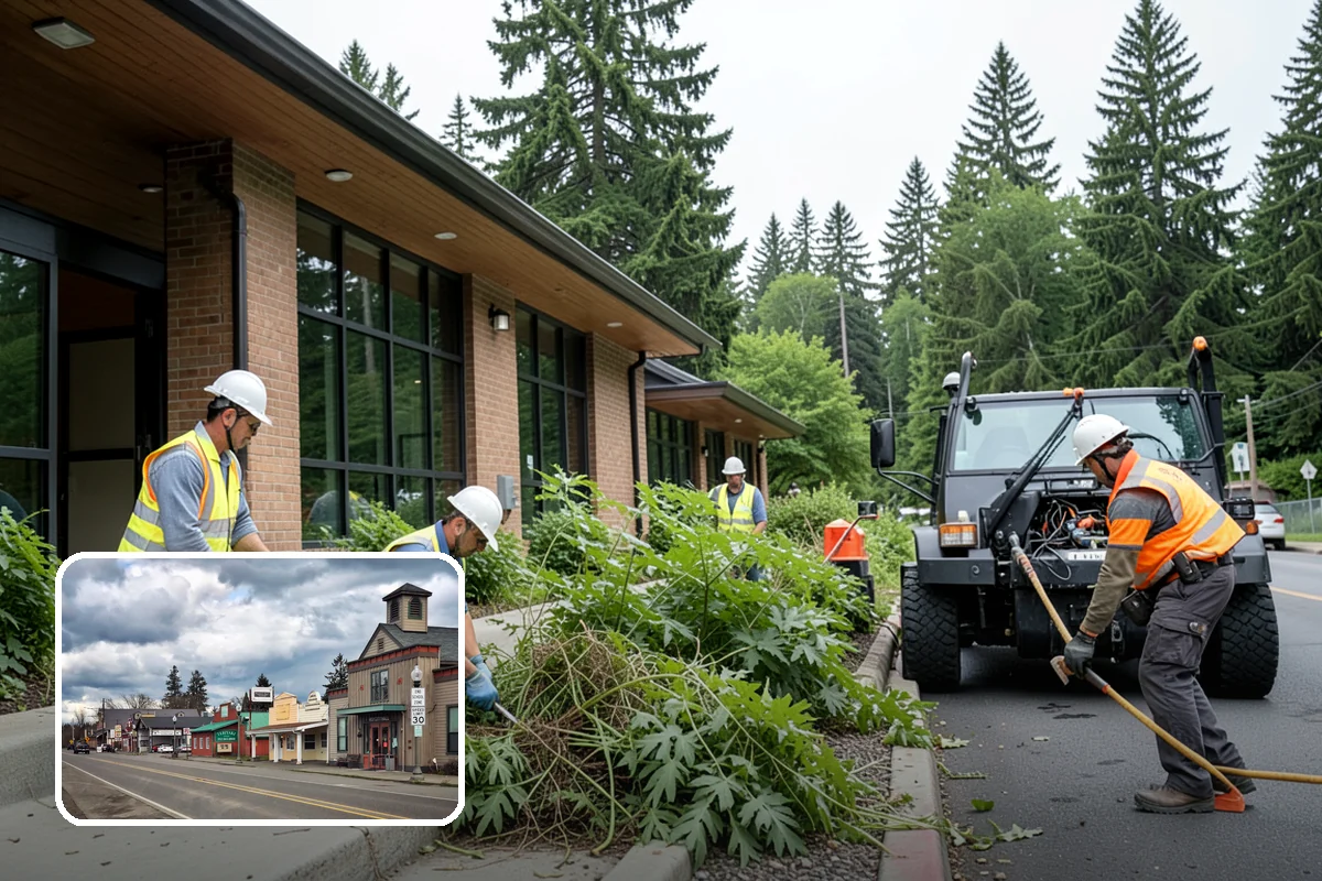 School District Grounds Maintenance in Roy, Pierce County, WA - Background-screened crews cleared for occupied campuses