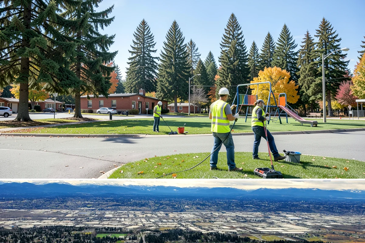School District Grounds Maintenance in SeaTac, King County, WA - Heaviest mowing and field prep run March through June, with aeration and overseeding scheduled during summer break while campuses...