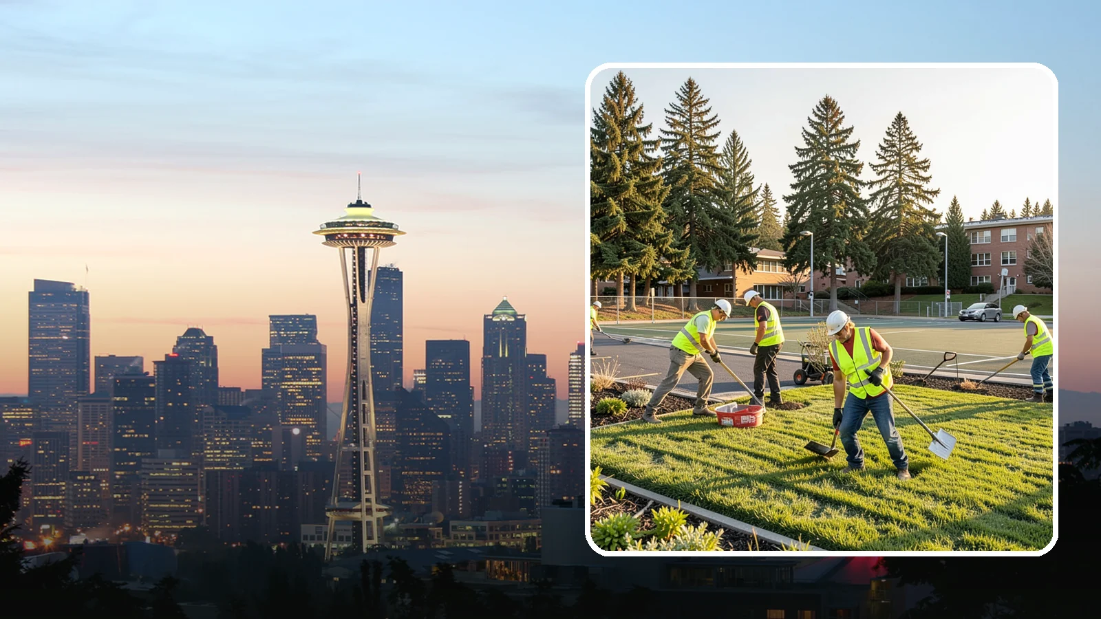 School District Grounds Maintenance in Seattle, King County, WA - Comprehensive grounds care for Western Washington school districts, keeping campuses, play areas, and athletic fields safe...