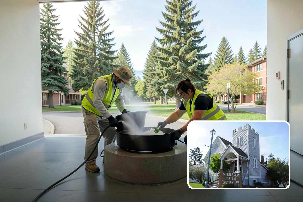 School District Grounds Maintenance in Steilacoom, Pierce County, WA - Background-screened crews cleared for occupied campuses