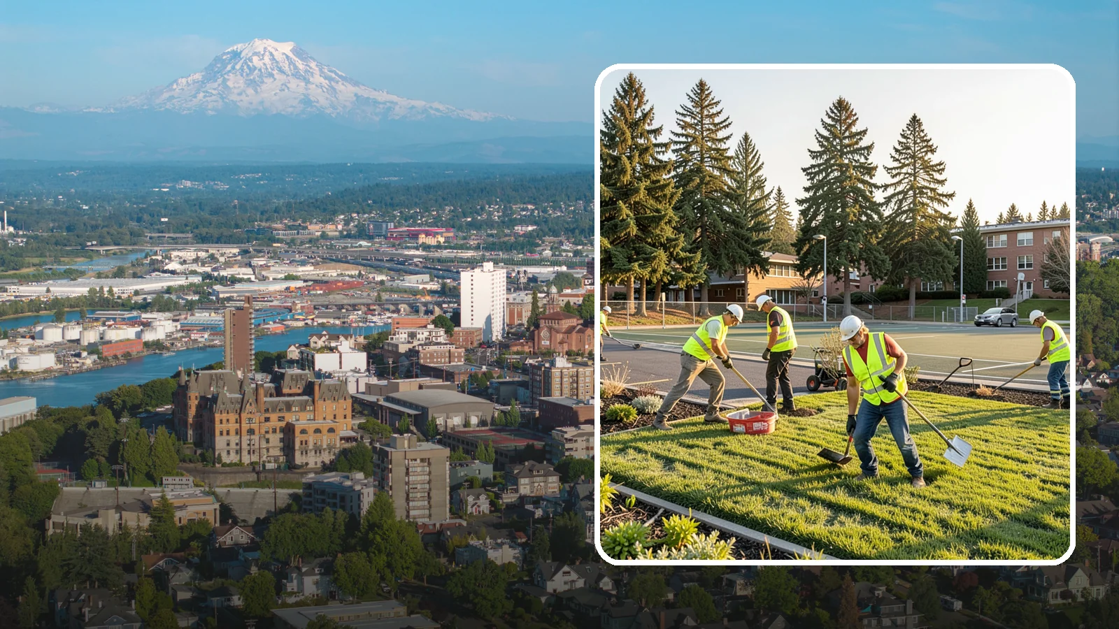 School District Grounds Maintenance in Tacoma, Pierce County, WA - Comprehensive grounds care for Western Washington school districts, keeping campuses, play areas, and athletic fields safe...