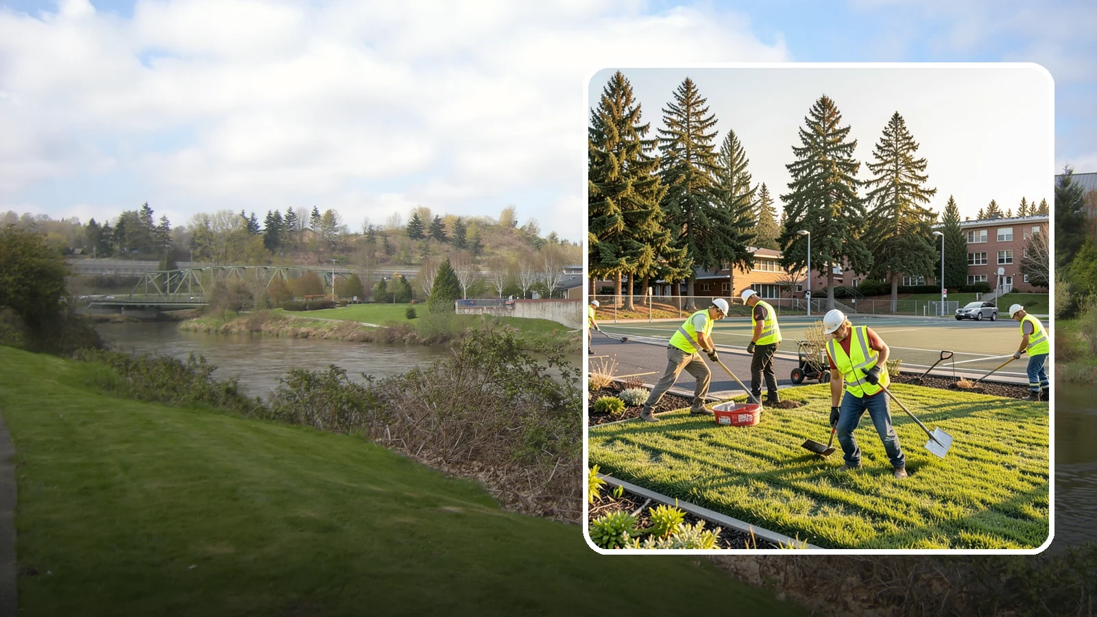 School District Grounds Maintenance in Tukwila, King County, WA - Comprehensive grounds care for Western Washington school districts, keeping campuses, play areas, and athletic fields safe...