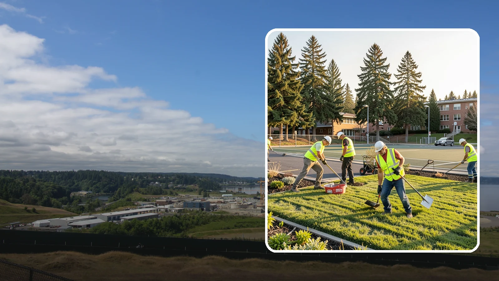 School District Grounds Maintenance in University Place, Pierce County, WA - Comprehensive grounds care for Western Washington school districts, keeping campuses, play areas, and athletic fields safe...