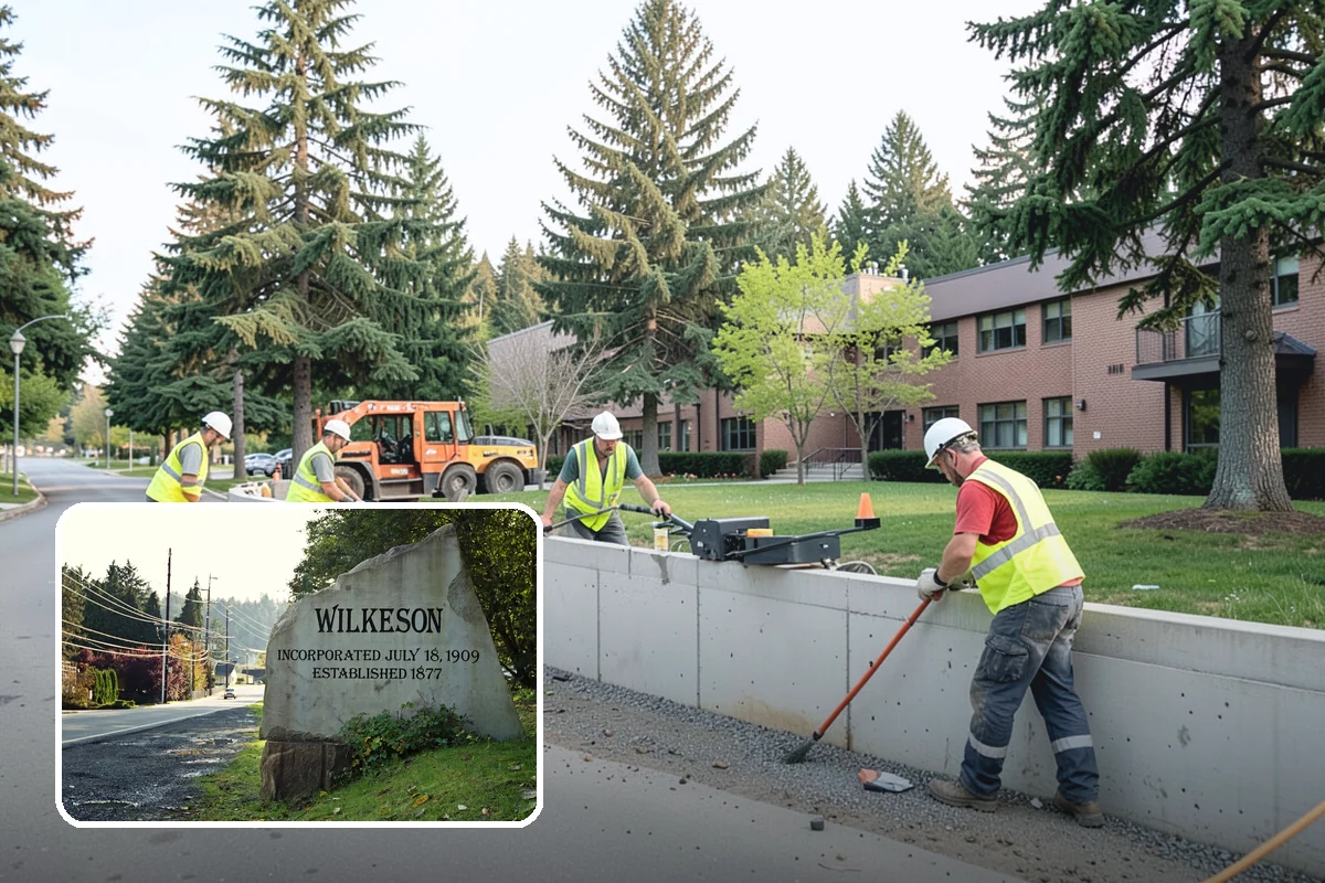 School District Grounds Maintenance in Wilkeson, Pierce County, WA - Background-screened crews cleared for occupied campuses
