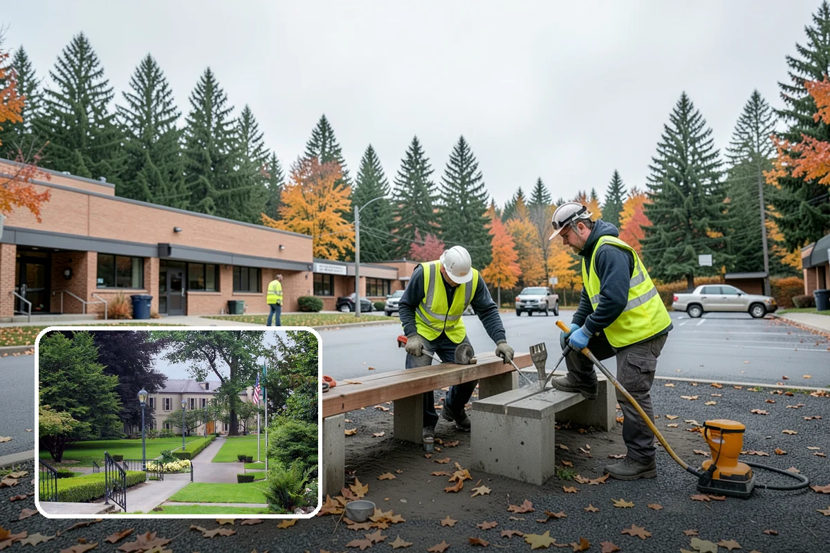 School District Grounds Maintenance in Woodinville, King County, WA - Background-screened crews cleared for occupied campuses