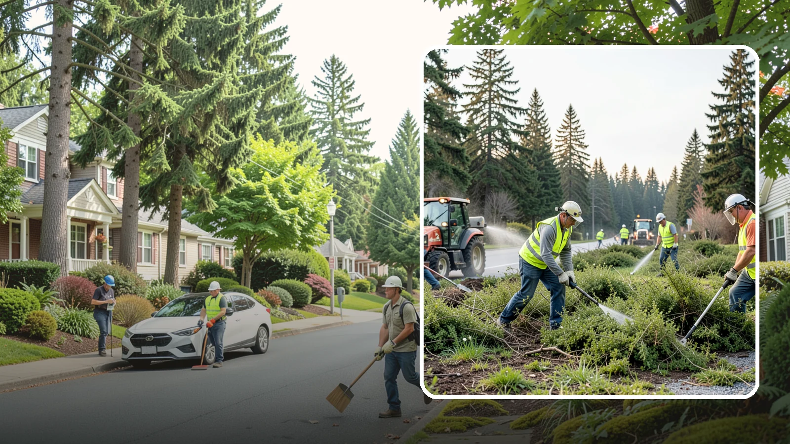 Scotch Broom Removal in Beaux Arts Village, King County, WA - Mechanical pulling and cut-treatment of Scotch broom to reclaim open space and reduce wildfire fuel loads.