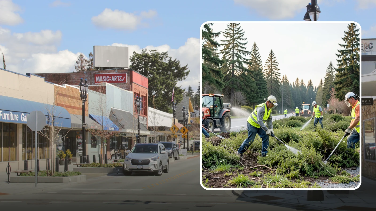 Scotch Broom Removal in Bothell, King County, WA - Mechanical pulling and cut-treatment of Scotch broom to reclaim open space and reduce wildfire fuel loads.