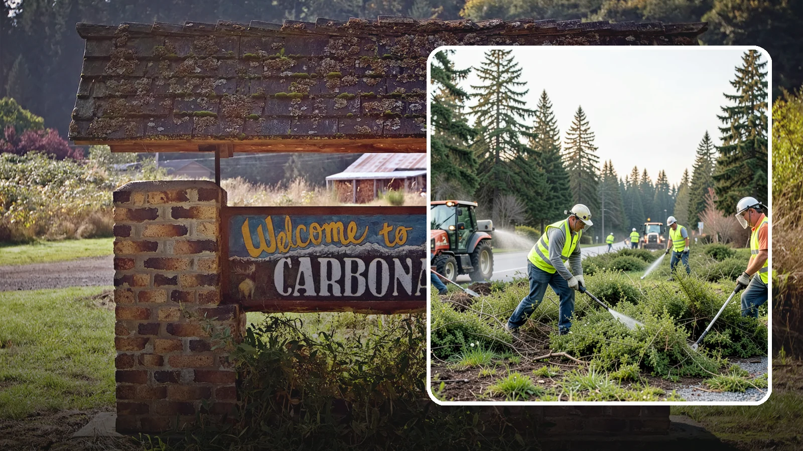 Scotch Broom Removal in Carbonado, Pierce County, WA - Mechanical pulling and cut-treatment of Scotch broom to reclaim open space and reduce wildfire fuel loads.
