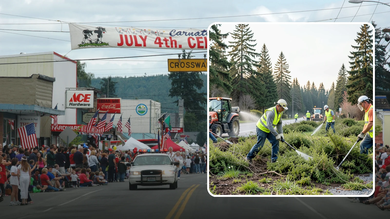 Scotch Broom Removal in Carnation, King County, WA - Mechanical pulling and cut-treatment of Scotch broom to reclaim open space and reduce wildfire fuel loads.