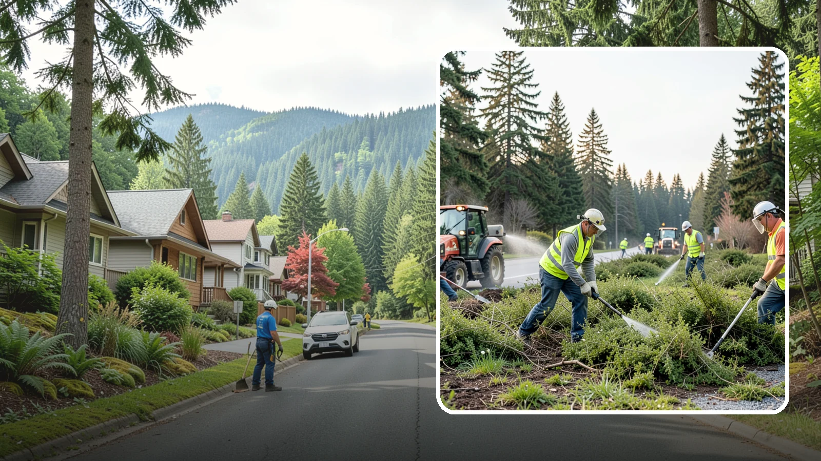 Scotch Broom Removal in Darrington, Snohomish County, WA - Mechanical pulling and cut-treatment of Scotch broom to reclaim open space and reduce wildfire fuel loads.