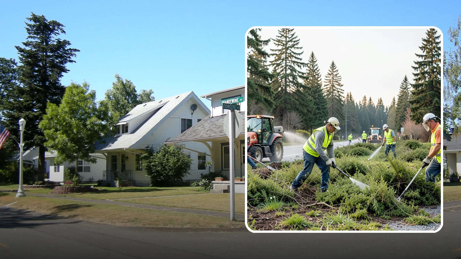 Scotch Broom Removal in DuPont, Pierce County, WA - Mechanical pulling and cut-treatment of Scotch broom to reclaim open space and reduce wildfire fuel loads.