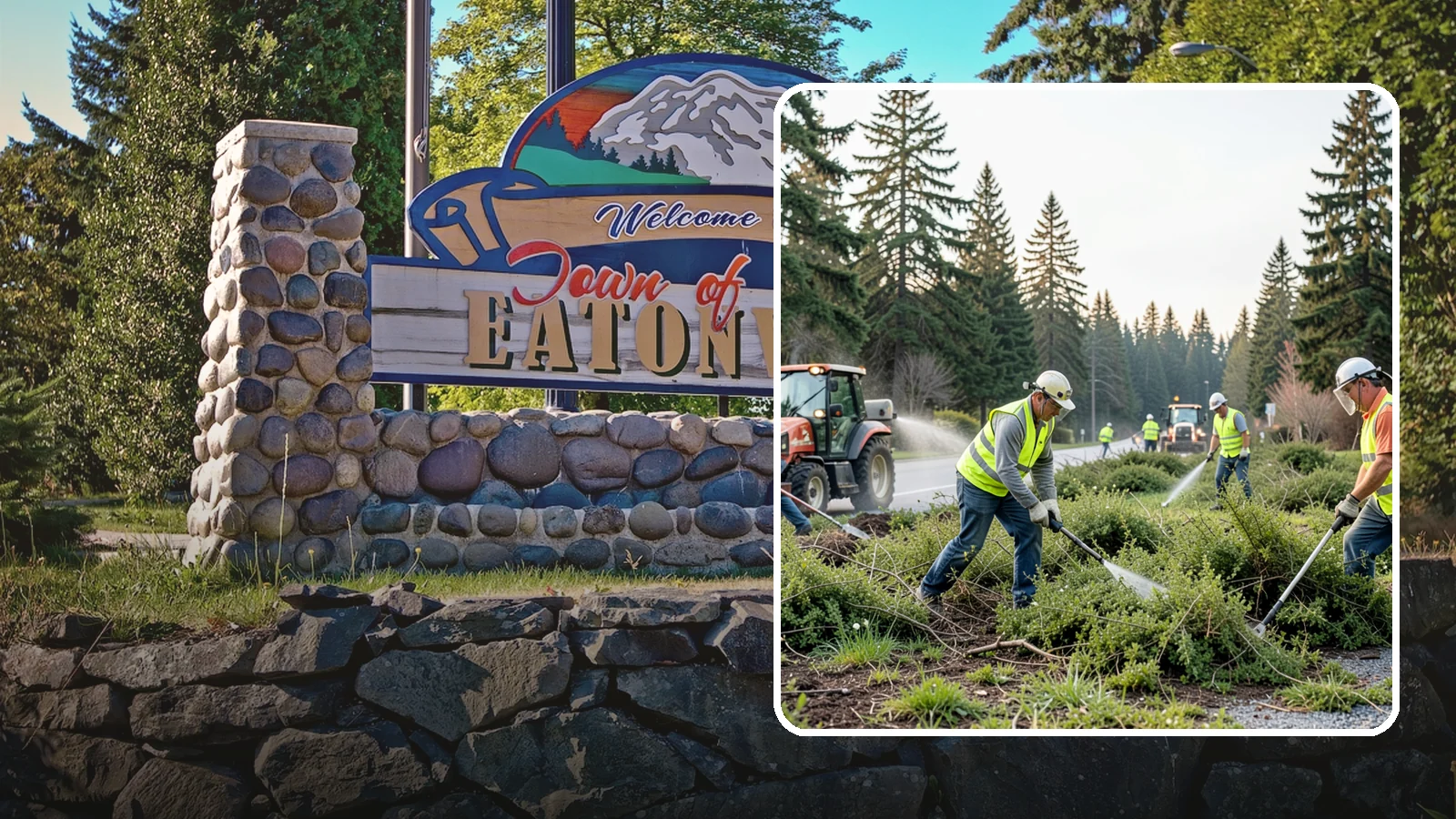 Scotch Broom Removal in Eatonville, Pierce County, WA - Mechanical pulling and cut-treatment of Scotch broom to reclaim open space and reduce wildfire fuel loads.
