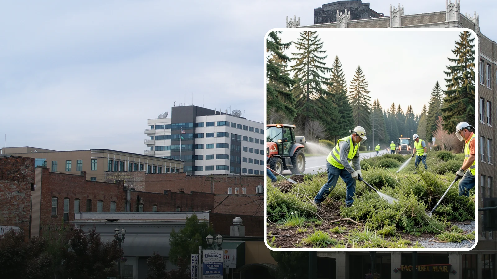Scotch Broom Removal in Everett, Snohomish County, WA - Mechanical pulling and cut-treatment of Scotch broom to reclaim open space and reduce wildfire fuel loads.