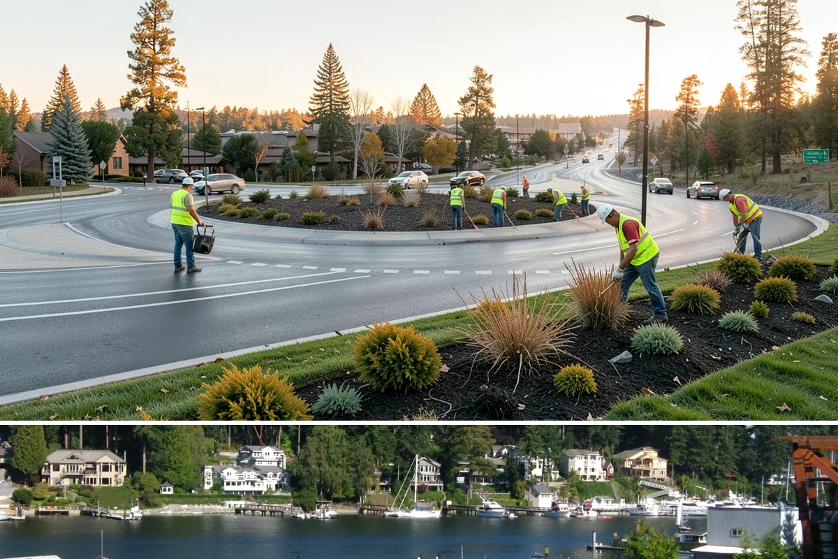 Scotch Broom Removal in Gig Harbor, Pierce County, WA - Broom is best removed in late spring before the seed pods ripen, with follow-up on seedling flushes through summer.