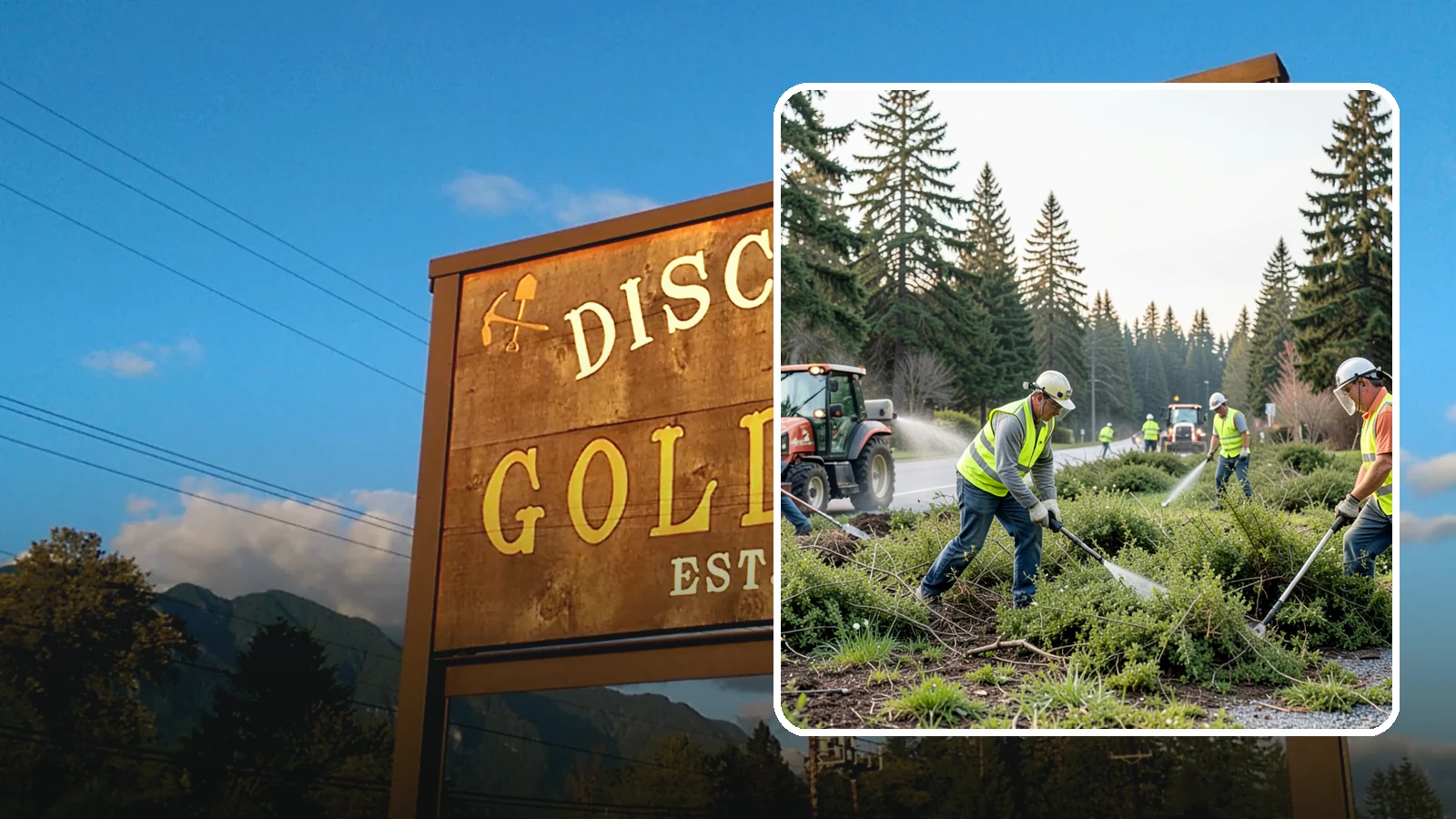 Scotch Broom Removal in Gold Bar, Snohomish County, WA - Mechanical pulling and cut-treatment of Scotch broom to reclaim open space and reduce wildfire fuel loads.