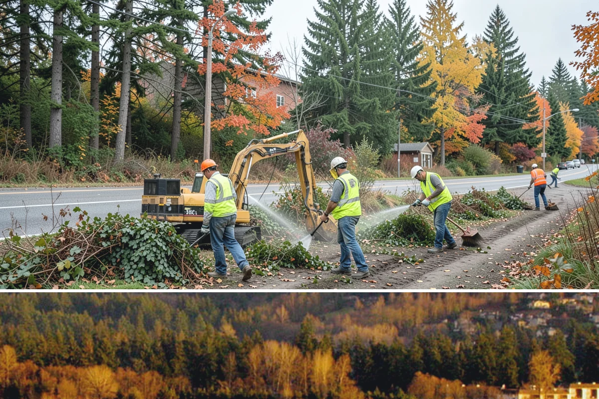 Scotch Broom Removal in Kenmore, King County, WA - Broom is best removed in late spring before the seed pods ripen, with follow-up on seedling flushes through summer.