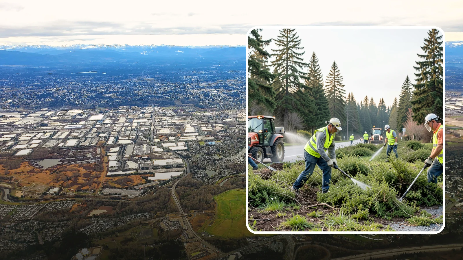 Scotch Broom Removal in Kent, King County, WA - Mechanical pulling and cut-treatment of Scotch broom to reclaim open space and reduce wildfire fuel loads.