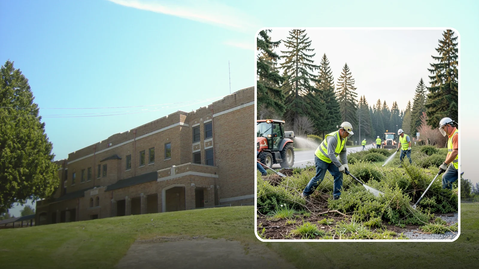 Scotch Broom Removal in Maple Valley, King County, WA - Mechanical pulling and cut-treatment of Scotch broom to reclaim open space and reduce wildfire fuel loads.
