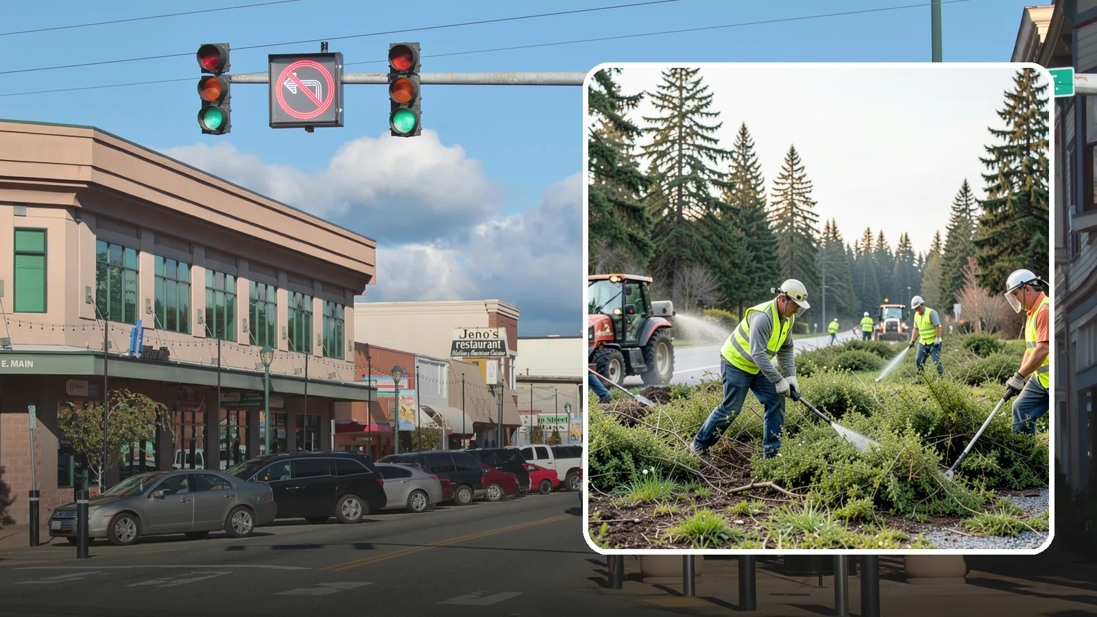 Scotch Broom Removal in Monroe, Snohomish County, WA - Mechanical pulling and cut-treatment of Scotch broom to reclaim open space and reduce wildfire fuel loads.