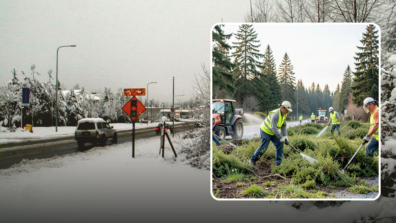 Scotch Broom Removal in Newcastle, King County, WA - Mechanical pulling and cut-treatment of Scotch broom to reclaim open space and reduce wildfire fuel loads.