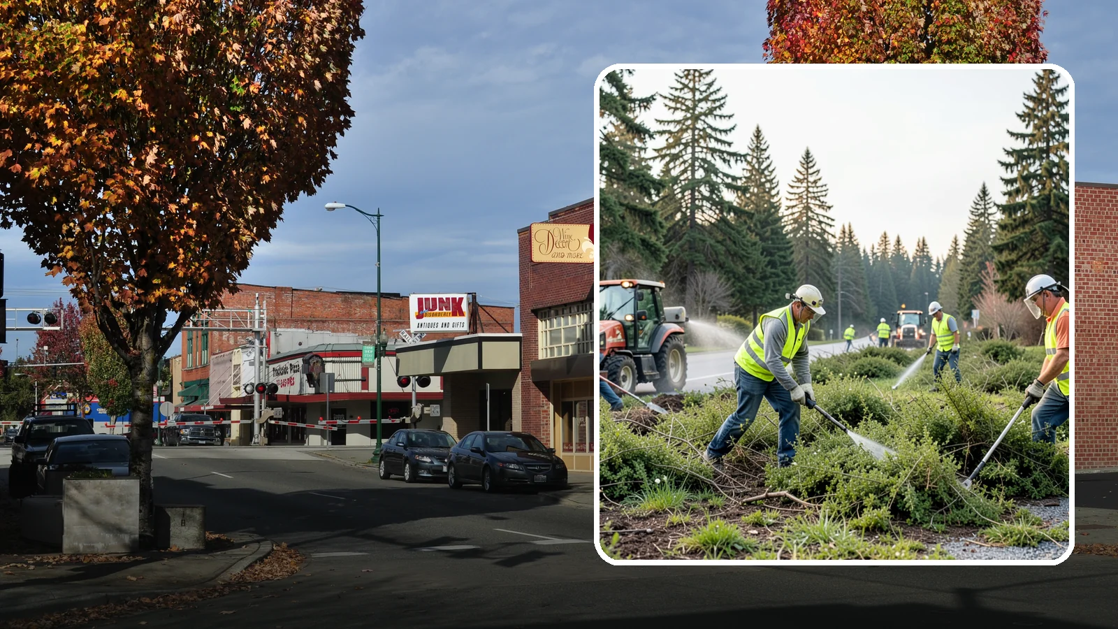 Scotch Broom Removal in Puyallup, Pierce County, WA - Mechanical pulling and cut-treatment of Scotch broom to reclaim open space and reduce wildfire fuel loads.