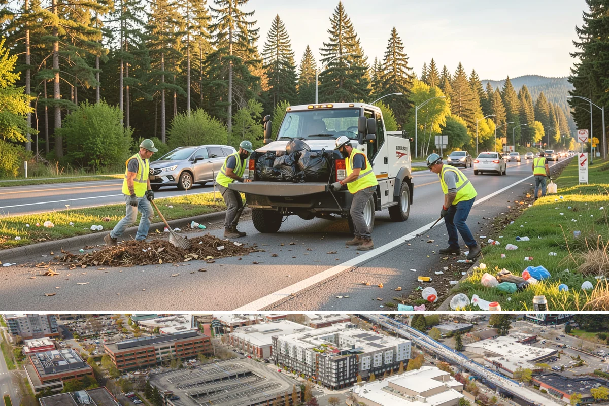 Scotch Broom Removal in Redmond, King County, WA - Broom is best removed in late spring before the seed pods ripen, with follow-up on seedling flushes through summer.