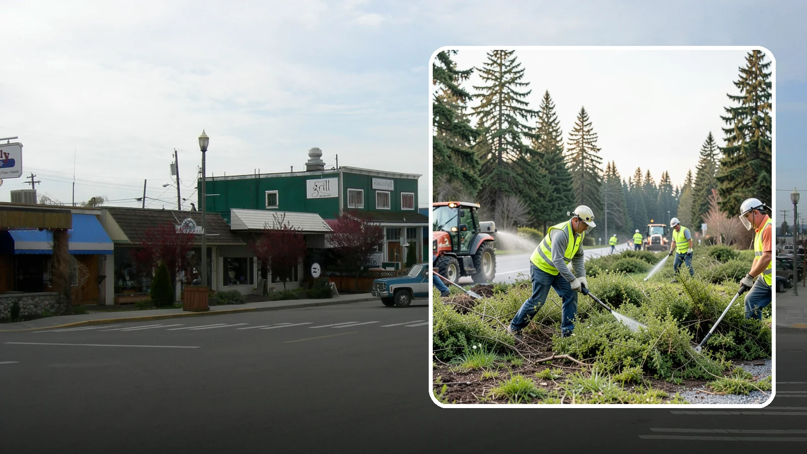 Scotch Broom Removal in Stanwood, Snohomish County, WA - Mechanical pulling and cut-treatment of Scotch broom to reclaim open space and reduce wildfire fuel loads.