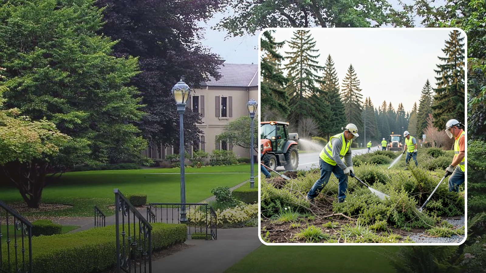 Scotch Broom Removal in Woodinville, King County, WA - Mechanical pulling and cut-treatment of Scotch broom to reclaim open space and reduce wildfire fuel loads.