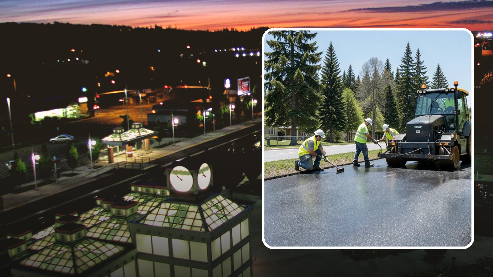Sealcoating in Auburn, King County, WA - Sealcoating that protects asphalt surfaces from oxidation, water intrusion, and UV wear.