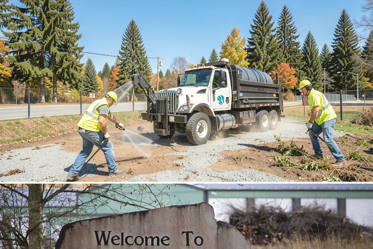 Sealcoating in Buckley, Pierce County, WA - Sealcoating requires warm, dry conditions and is scheduled in the peak of summer for proper curing.