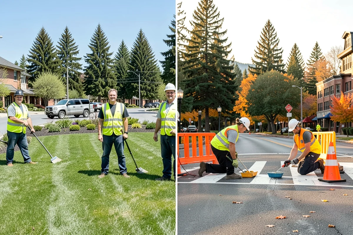Sealcoating in Concrete, Skagit County, WA - Clean the surface and remove vegetation from cracks