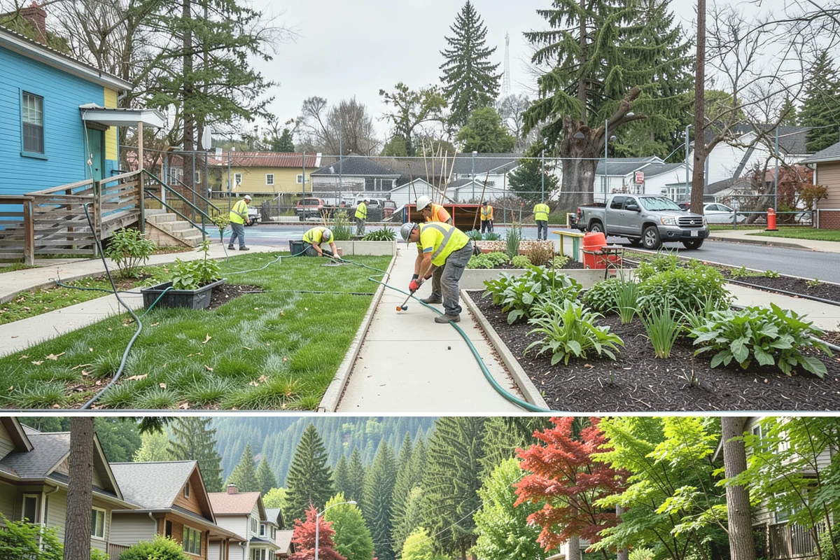 Sealcoating in Darrington, Snohomish County, WA - Sealcoating requires warm, dry conditions and is scheduled in the peak of summer for proper curing.