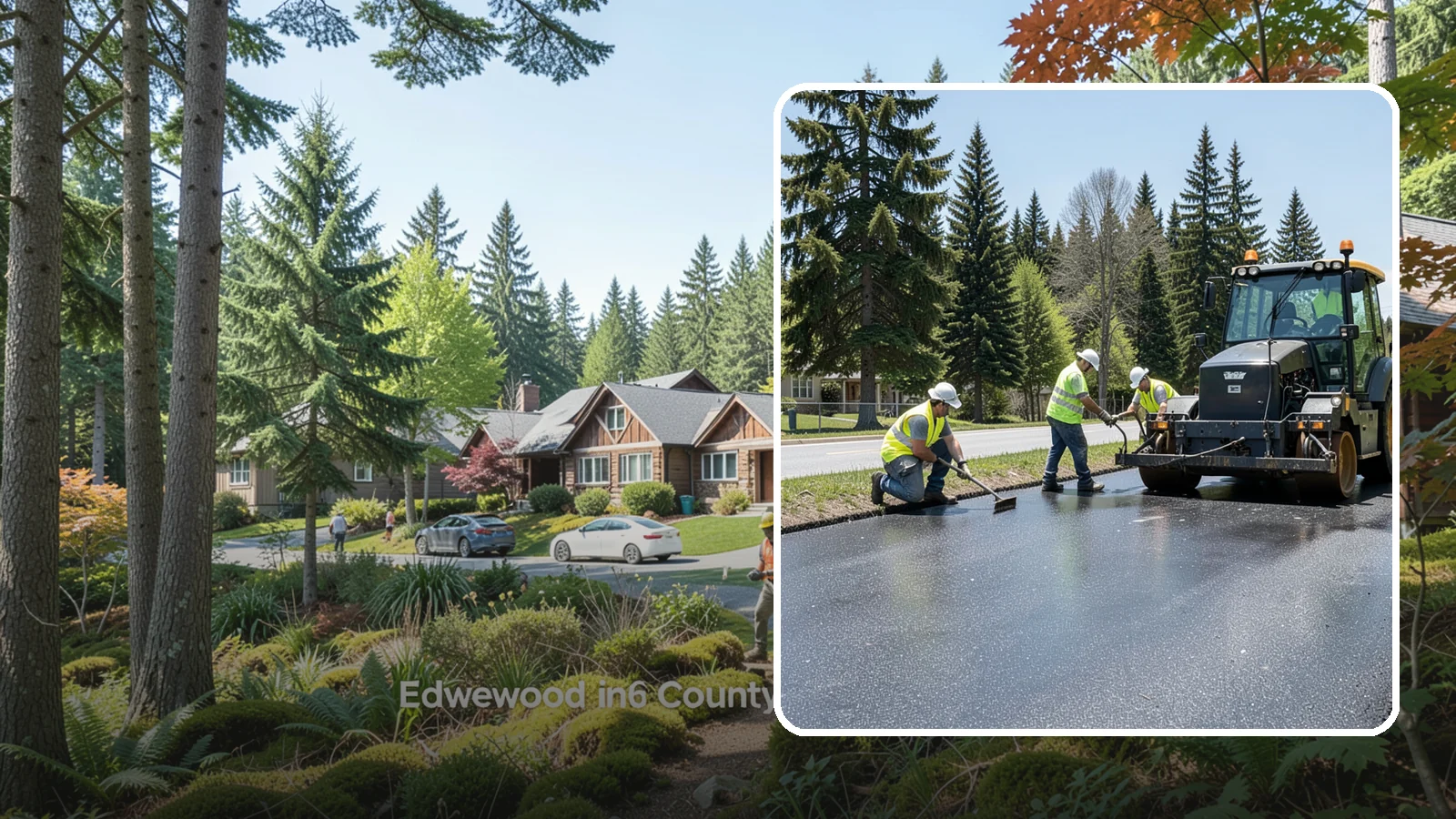 Sealcoating in Edgewood, Pierce County, WA - Sealcoating that protects asphalt surfaces from oxidation, water intrusion, and UV wear.