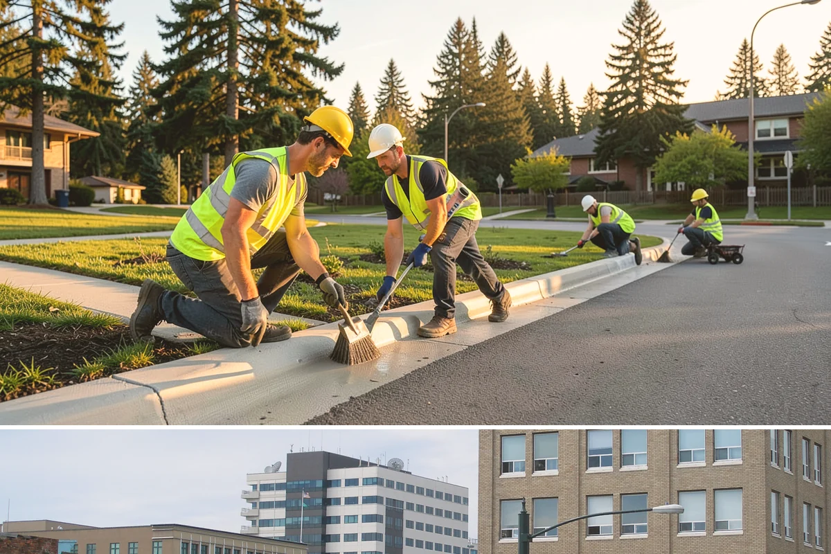 Sealcoating in Everett, Snohomish County, WA - Sealcoating requires warm, dry conditions and is scheduled in the peak of summer for proper curing.
