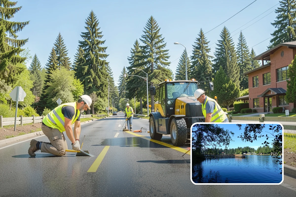 Sealcoating in Federal Way, King County, WA - Slows oxidation and surface cracking