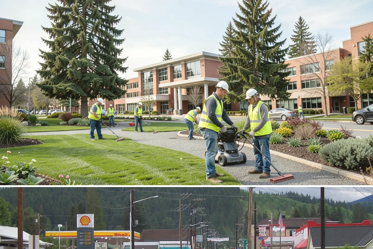 Sealcoating in Granite Falls, Snohomish County, WA - Sealcoating requires warm, dry conditions and is scheduled in the peak of summer for proper curing.