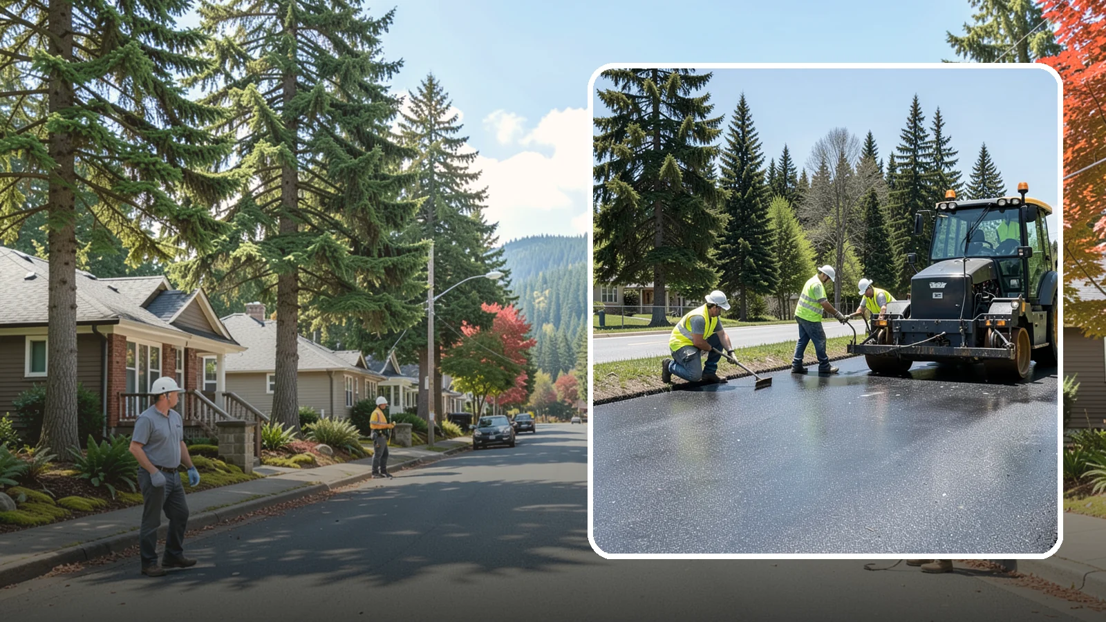 Sealcoating in Hunts Point, King County, WA - Sealcoating that protects asphalt surfaces from oxidation, water intrusion, and UV wear.