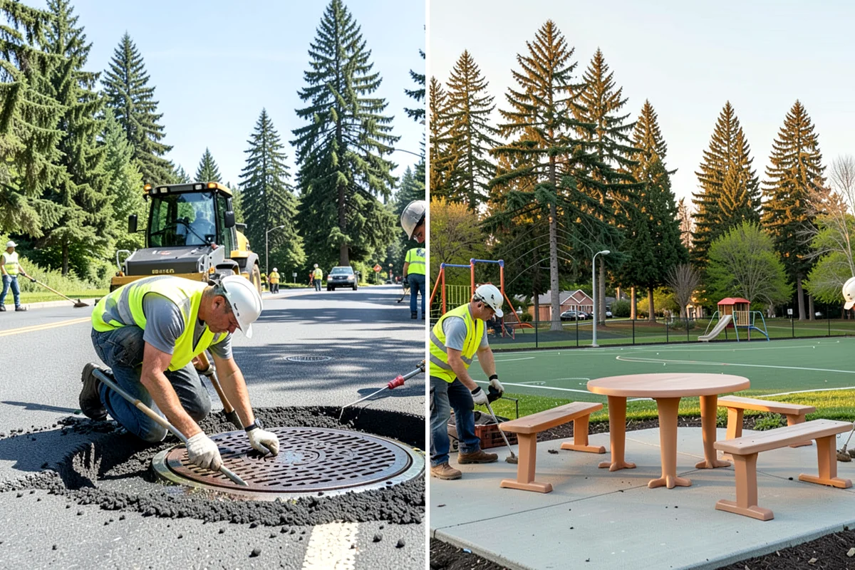 Sealcoating in Kenmore, King County, WA - Clean the surface and remove vegetation from cracks