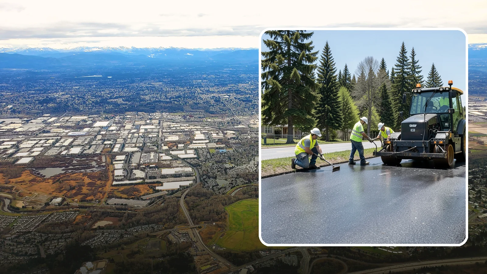 Sealcoating in Kent, King County, WA - Sealcoating that protects asphalt surfaces from oxidation, water intrusion, and UV wear.