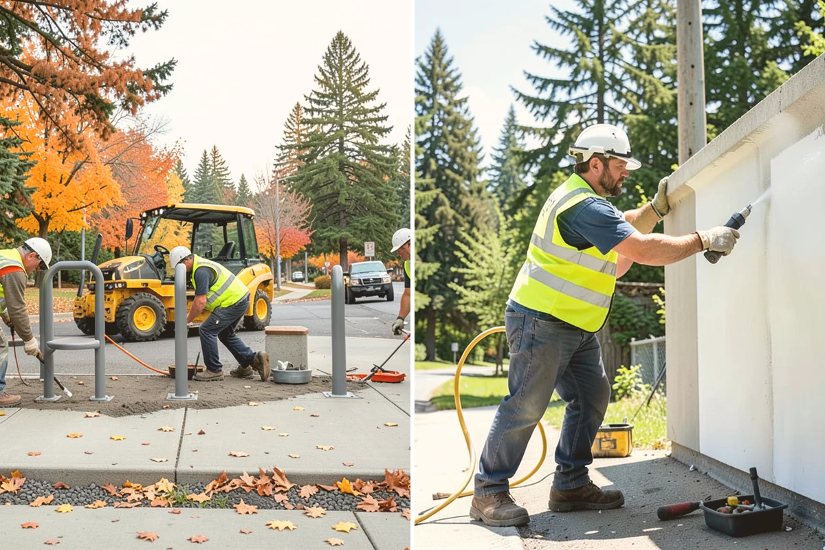 Sealcoating in Kirkland, King County, WA - Clean the surface and remove vegetation from cracks