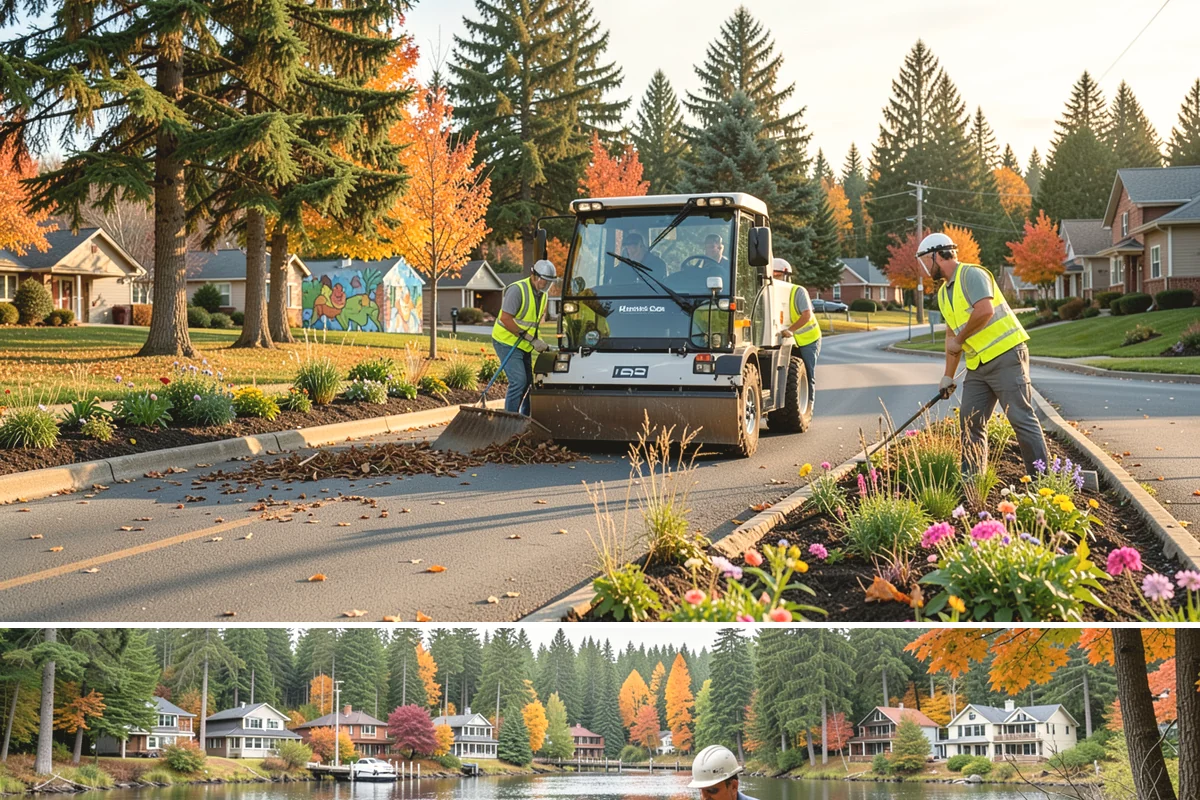 Sealcoating in La Conner, Skagit County, WA - Sealcoating requires warm, dry conditions and is scheduled in the peak of summer for proper curing.