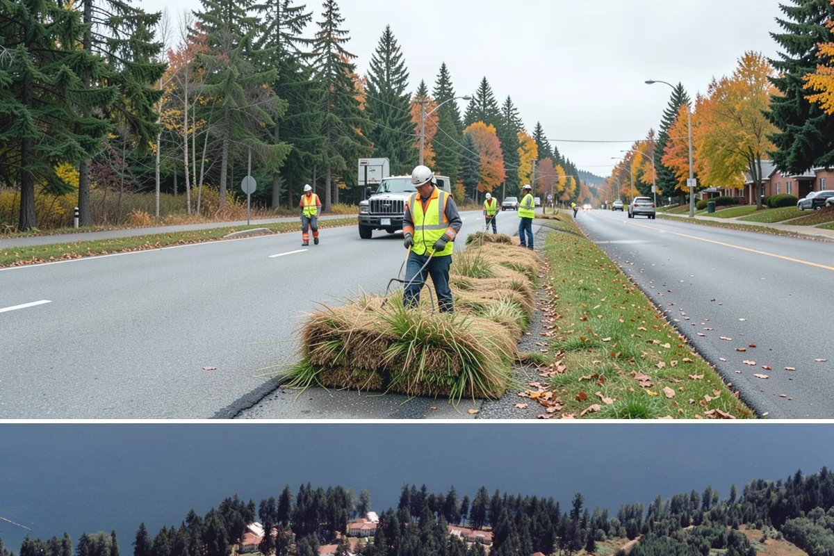 Sealcoating in Lakewood, Pierce County, WA - Sealcoating requires warm, dry conditions and is scheduled in the peak of summer for proper curing.