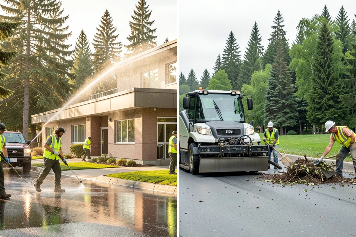 Sealcoating in Lyman, Skagit County, WA - Clean the surface and remove vegetation from cracks