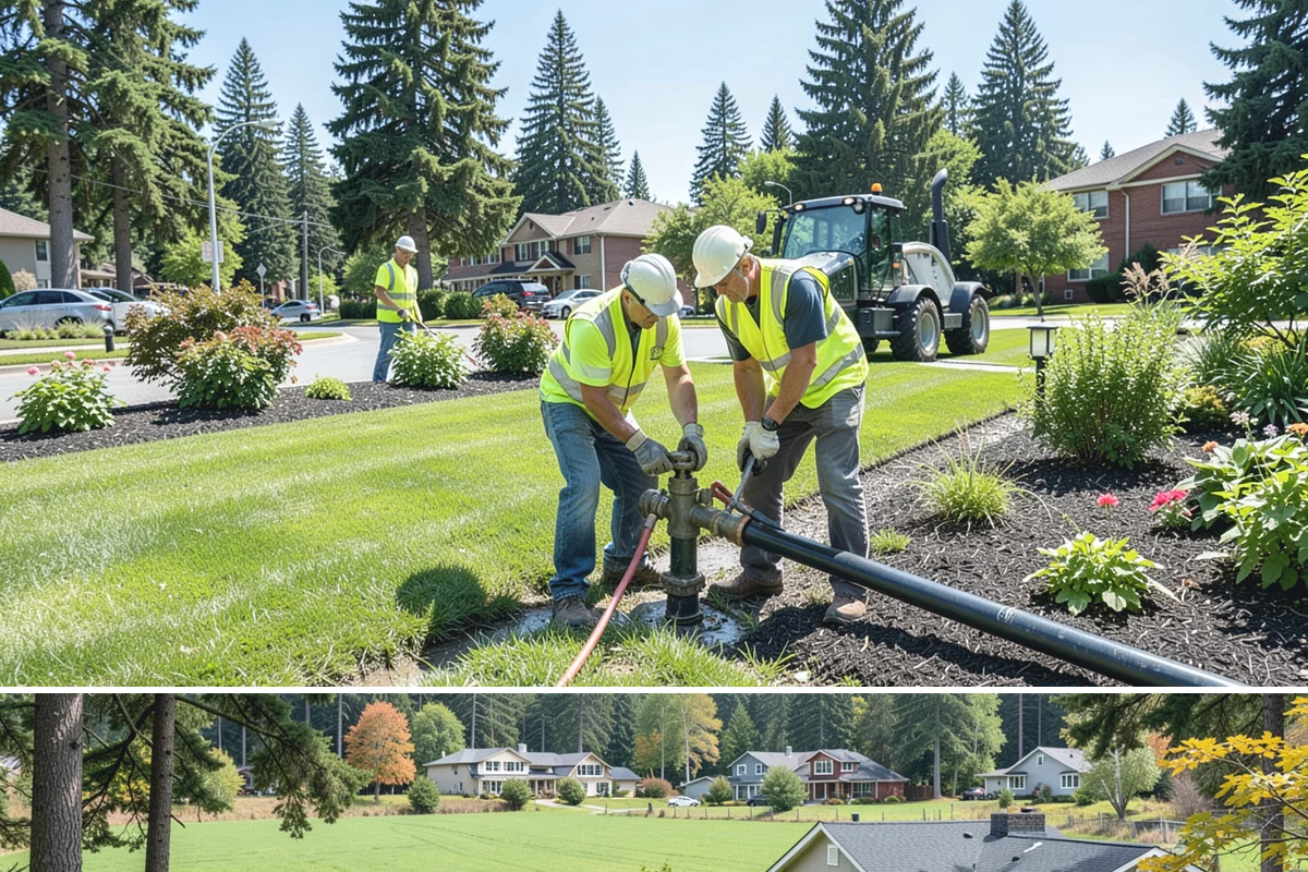 Sealcoating in Lyman, Skagit County, WA - Sealcoating requires warm, dry conditions and is scheduled in the peak of summer for proper curing.