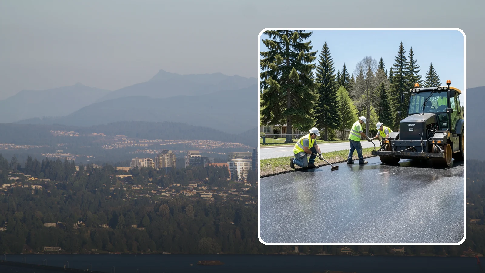 Sealcoating in Medina, King County, WA - Sealcoating that protects asphalt surfaces from oxidation, water intrusion, and UV wear.