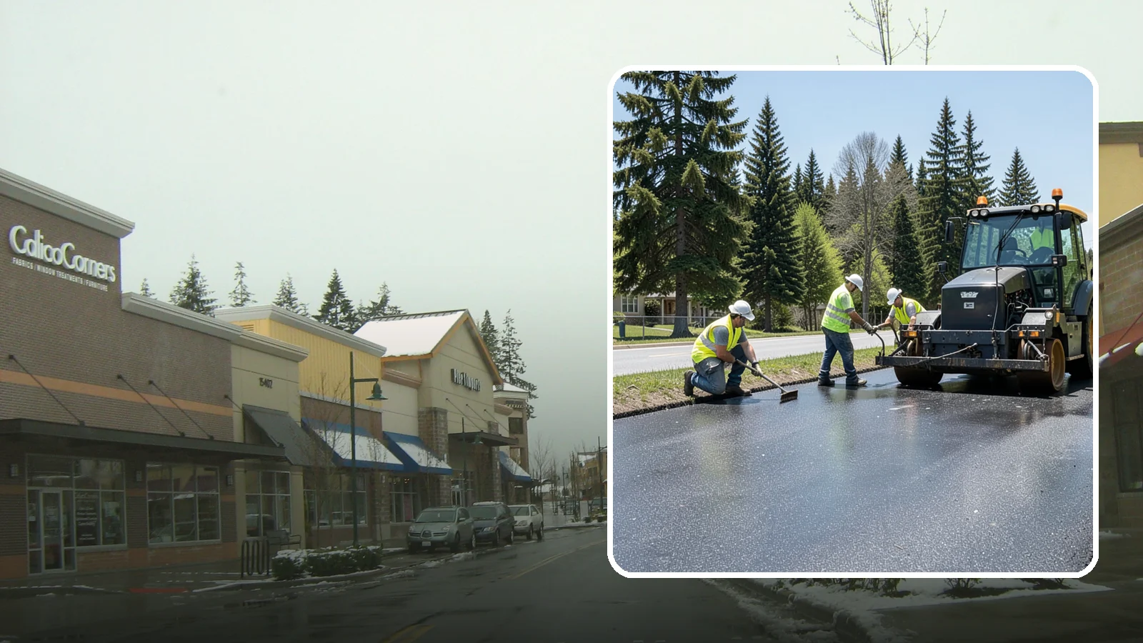 Sealcoating in Mill Creek, Snohomish County, WA - Sealcoating that protects asphalt surfaces from oxidation, water intrusion, and UV wear.