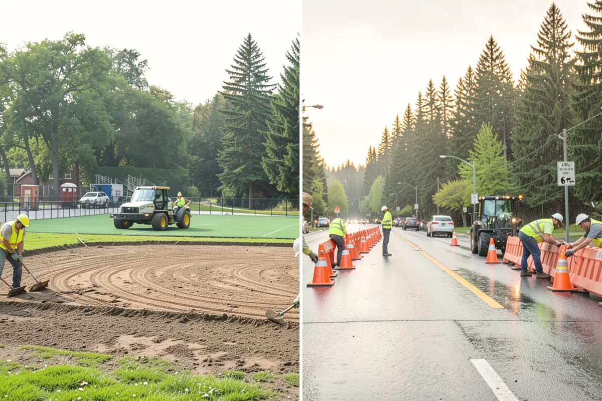 Sealcoating in Mill Creek, Snohomish County, WA - Clean the surface and remove vegetation from cracks