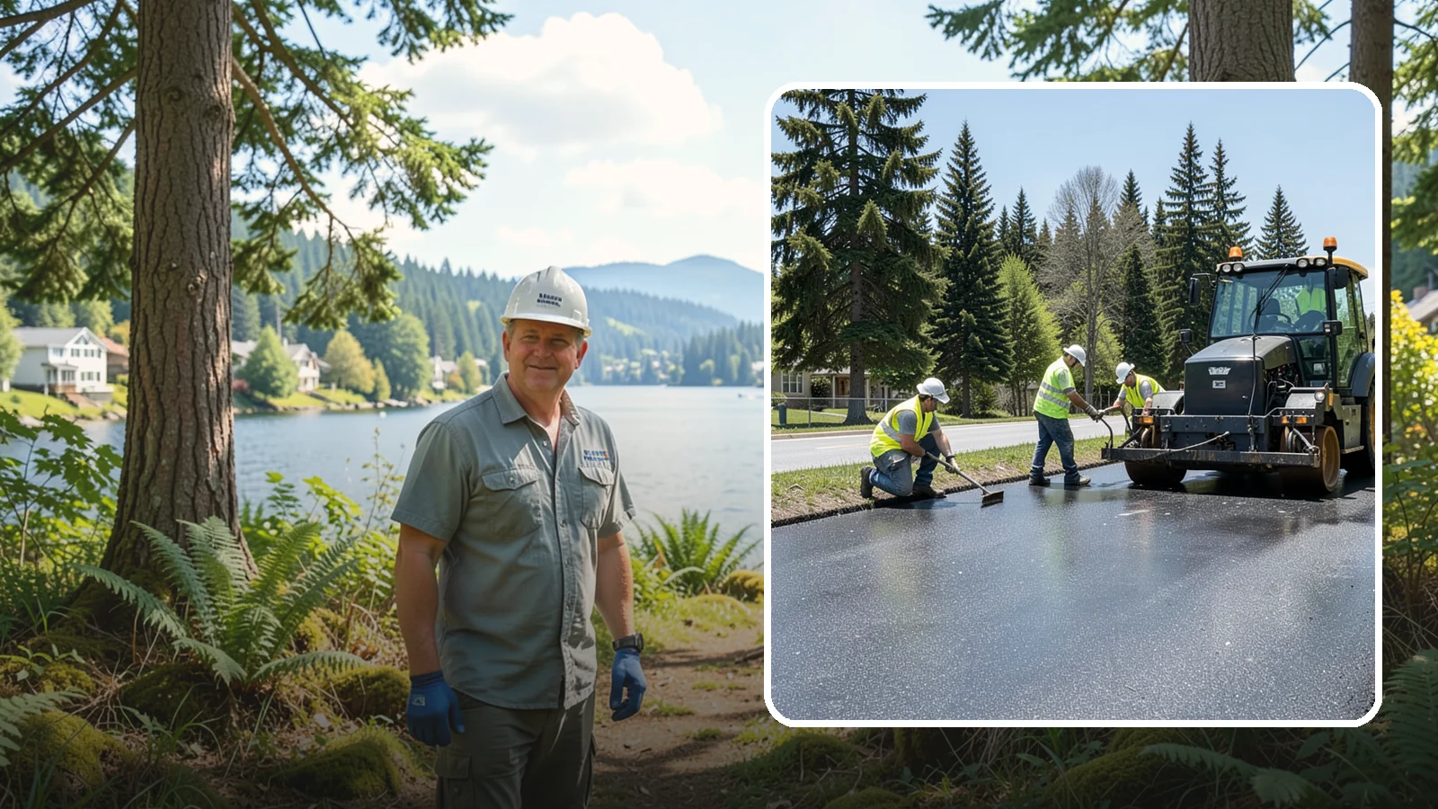 Sealcoating in Milton, King County, WA - Sealcoating that protects asphalt surfaces from oxidation, water intrusion, and UV wear.
