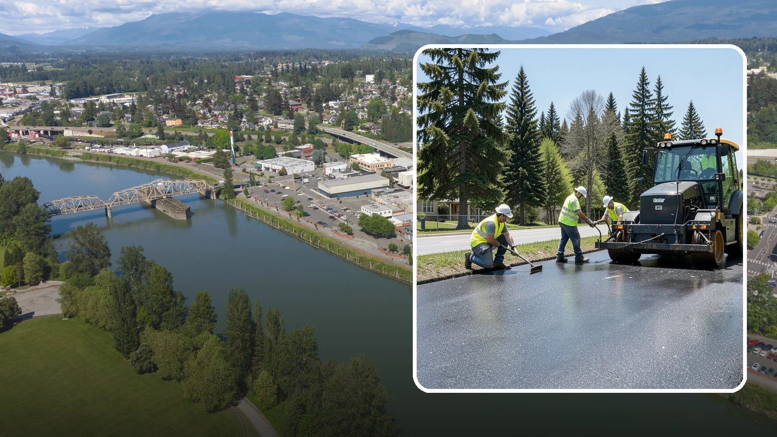 Sealcoating in Mount Vernon, Skagit County, WA - Sealcoating that protects asphalt surfaces from oxidation, water intrusion, and UV wear.